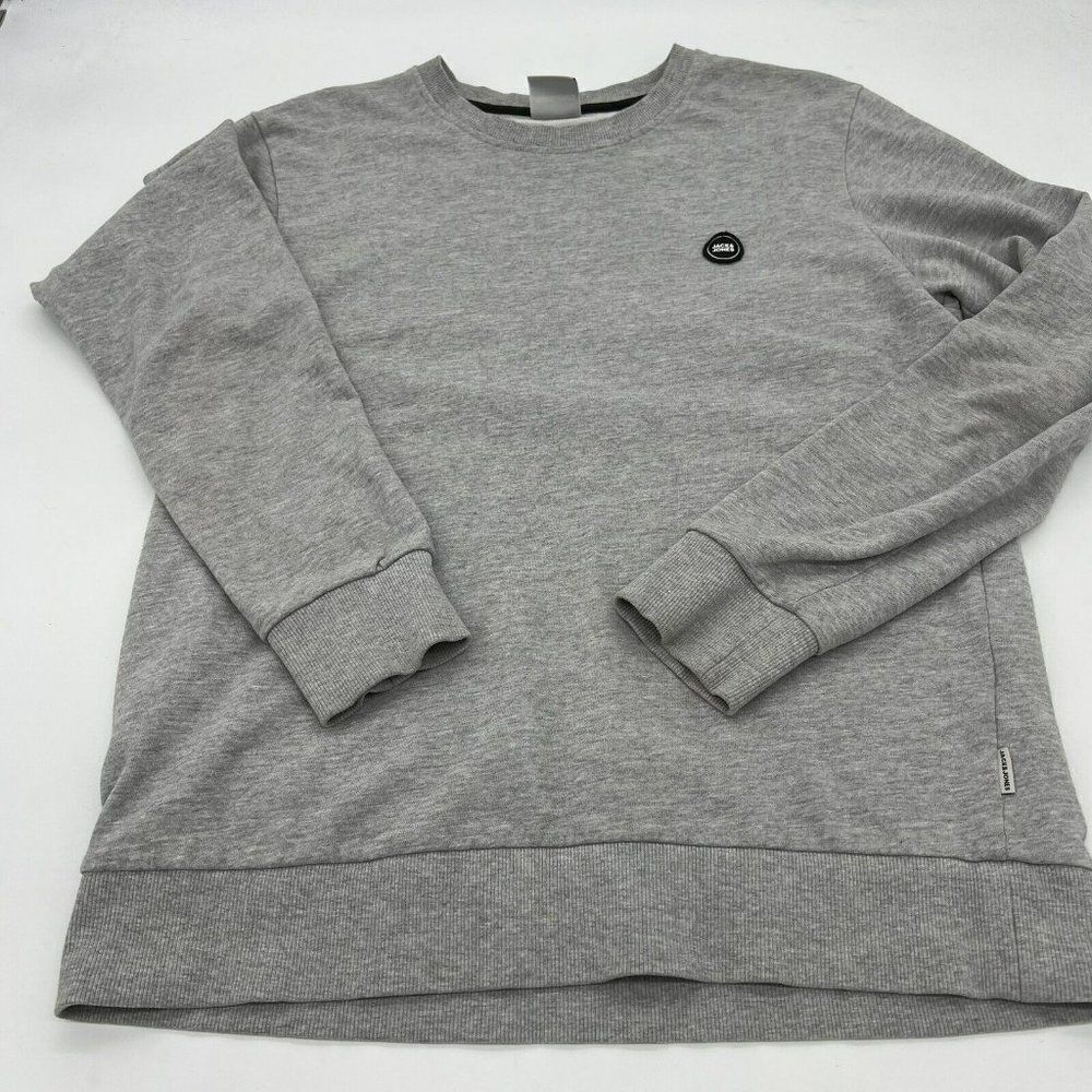 Jack & Jones Core Gray Long Sleeve Sweatshirt Size Medium